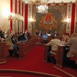 Imagen del pleno extraordinario que ha tenido lugar hoy en el Ayuntamiento de Alicante