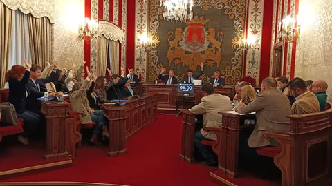 Imagen del pleno extraordinario que ha tenido lugar hoy en el Ayuntamiento de Alicante