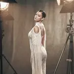 Laura Escanes con vestido de Yolancris.