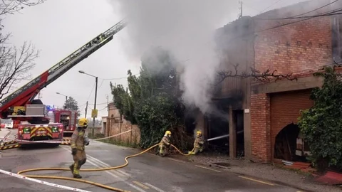 La casa incendiada en Gualda
