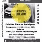AMP.- Localizada sin vida la gijonesa de 30 años desaparecida desde el día de Navidad