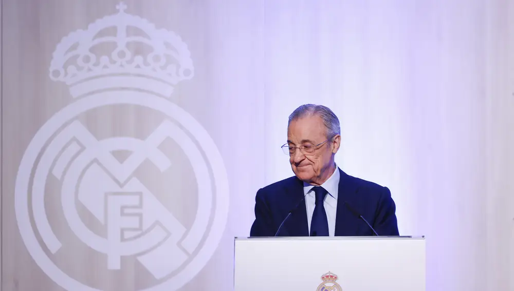 Florentino Pérez, en su discurso en la última asamblea del Real Madrid