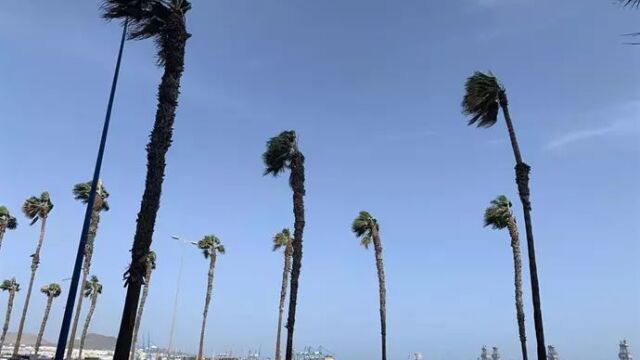 Imagen de archivo de viento y temporal en Las Palmas de Gran Canaria