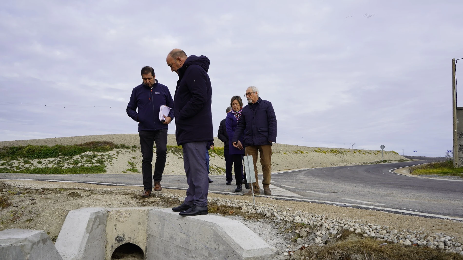 El presidente de la Diputación de Segovia, Miguel Ángel de Vicente, visita las obras