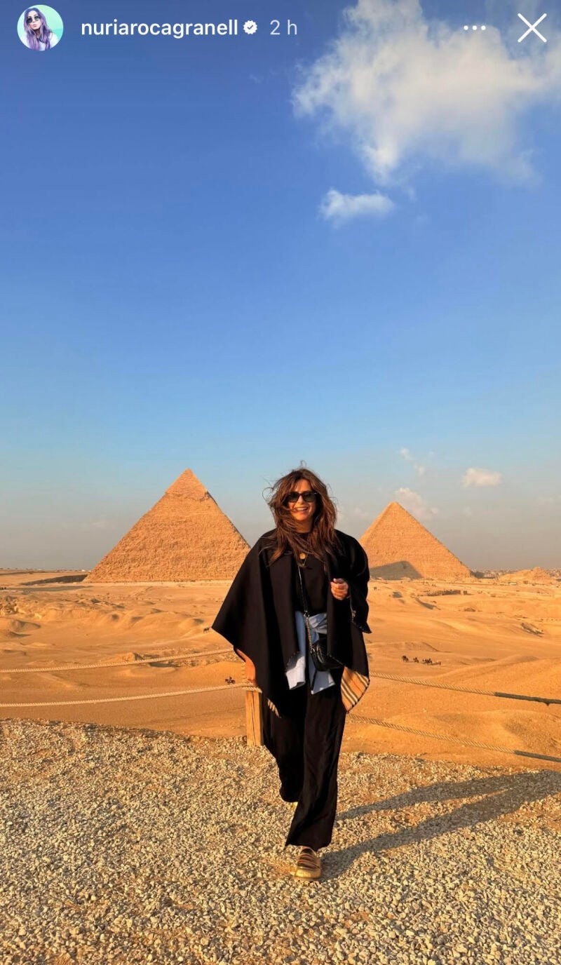 Nuria Roca en Egipto.