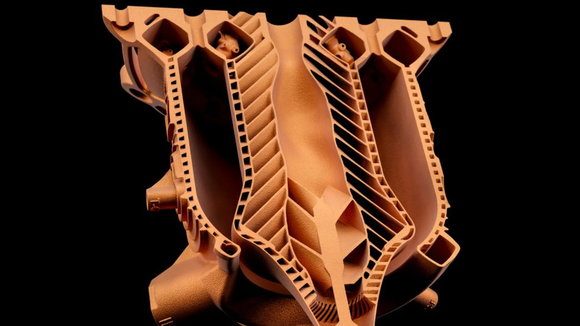 Corte del motor producido por Noyron, de LEAP 71