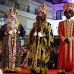 Imagen de archivo de los Reyes Magos en la cabalgata en Nerja.