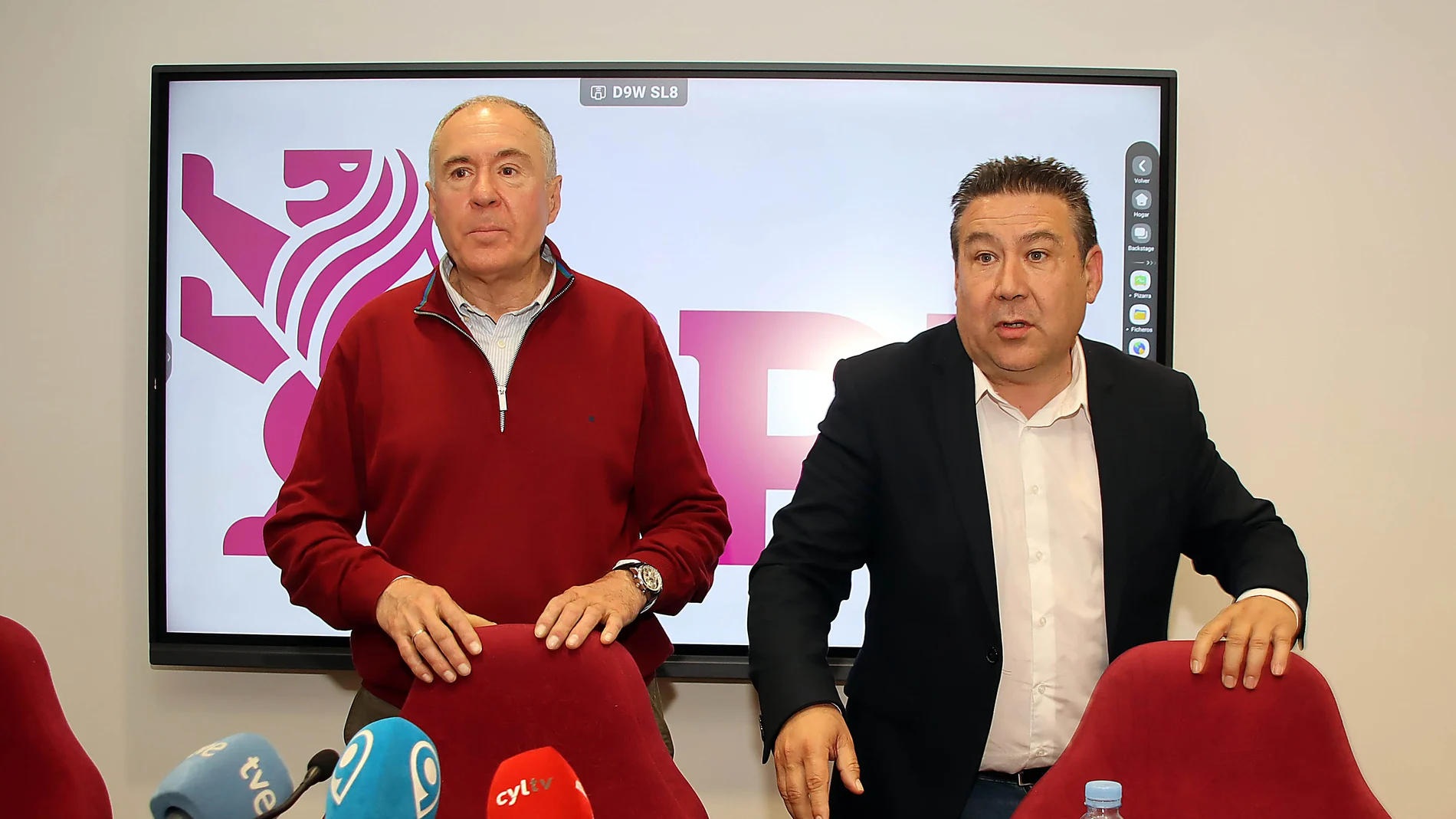 Los dirigentes de la UPL Eduardo López Sendino y Luis Mariano Santos