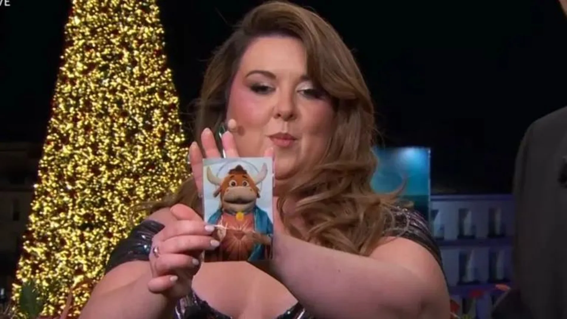 Lalachús en la retransmisión de las campanadas de Nochevieja