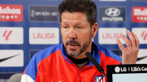 Rueda de prensa tras el entrenamiento del Atlético de Madrid