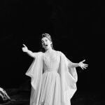 Picture taken on May 17 1965 at the Paris Opera House, of American-born Greek soprano Maria Callas performing in the Bellini opera "Norma". One of the most celebrated opera singer of the 20th century, Maria Callas, who died in Paris on 16 September 1977, remains a favourite for opera-lovers and a legend outside the world of classical music. (Photo by AFP)