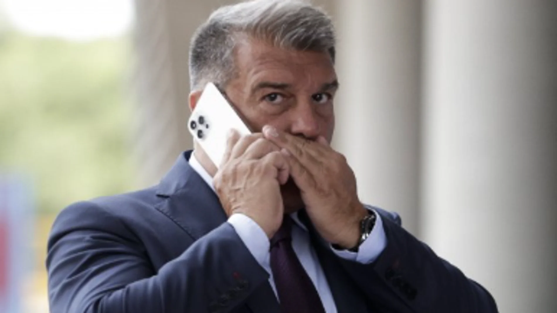 Joan Laporta, presidente del Fútbol Club Barcelona