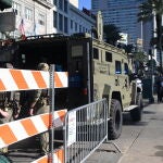 Bourbon street, canal street and the french quarter re-open following the new year's day terrorist attack in new orleans louisiana