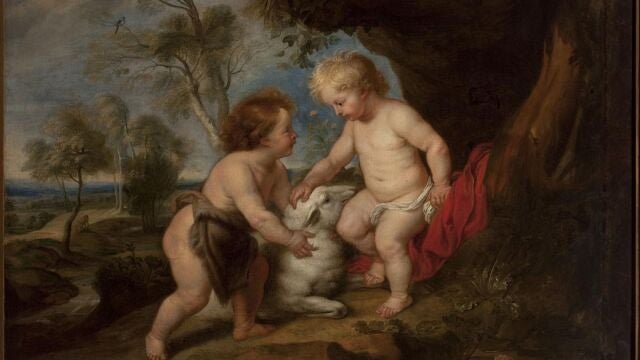  "El Niño Jesús y san Juan Bautista", de autor desconocido. 