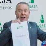 Donaciano Dujo durante la rueda de prensa ofrecida en Valladolid