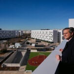 Jorge Rodrigo, durante la entrega de 180 viviendas en Getafe