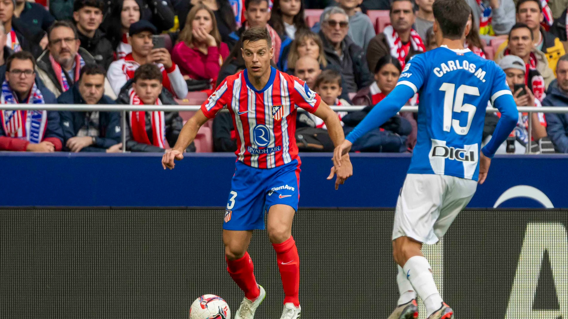 César Azpilicueta con el Atlético de Madrid