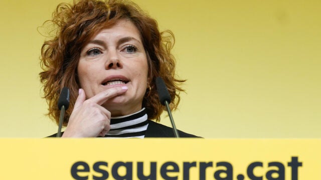 Rueda de prensa de la secretaria general y portavoz de ERC Elisenda Alamany