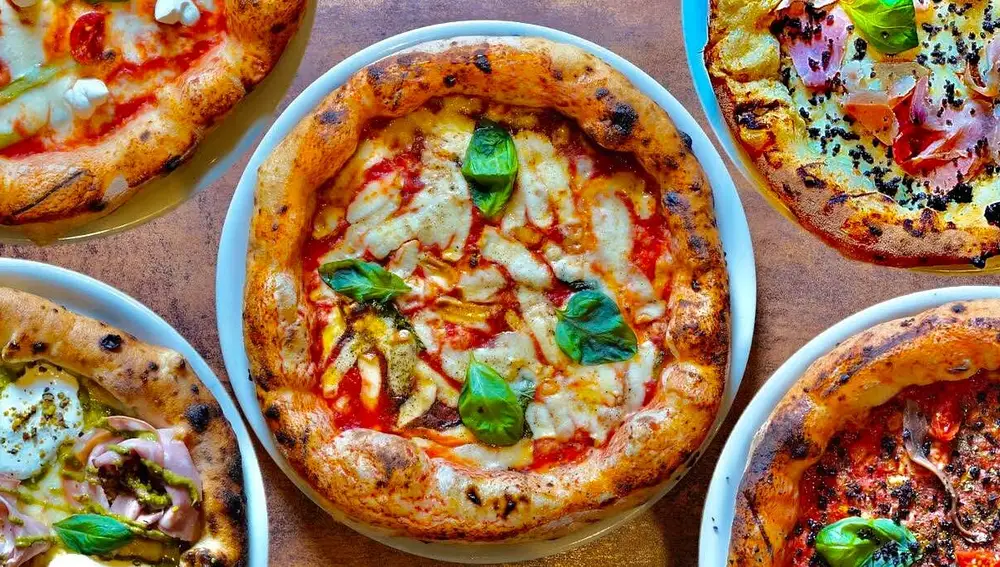 Aspecto de las pizzas de Artéteca Pizzeria Napoletana