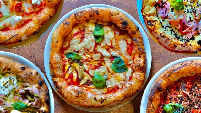 Aspecto de las pizzas de Artéteca Pizzeria Napoletana
