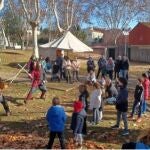 Demostraciones de luchas y combates en el la feria medieval de Parets del Vallès