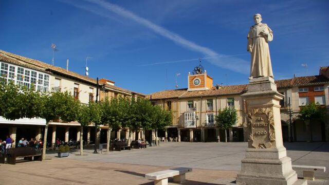 Plaza de la localidad burgalesa de Villadiego