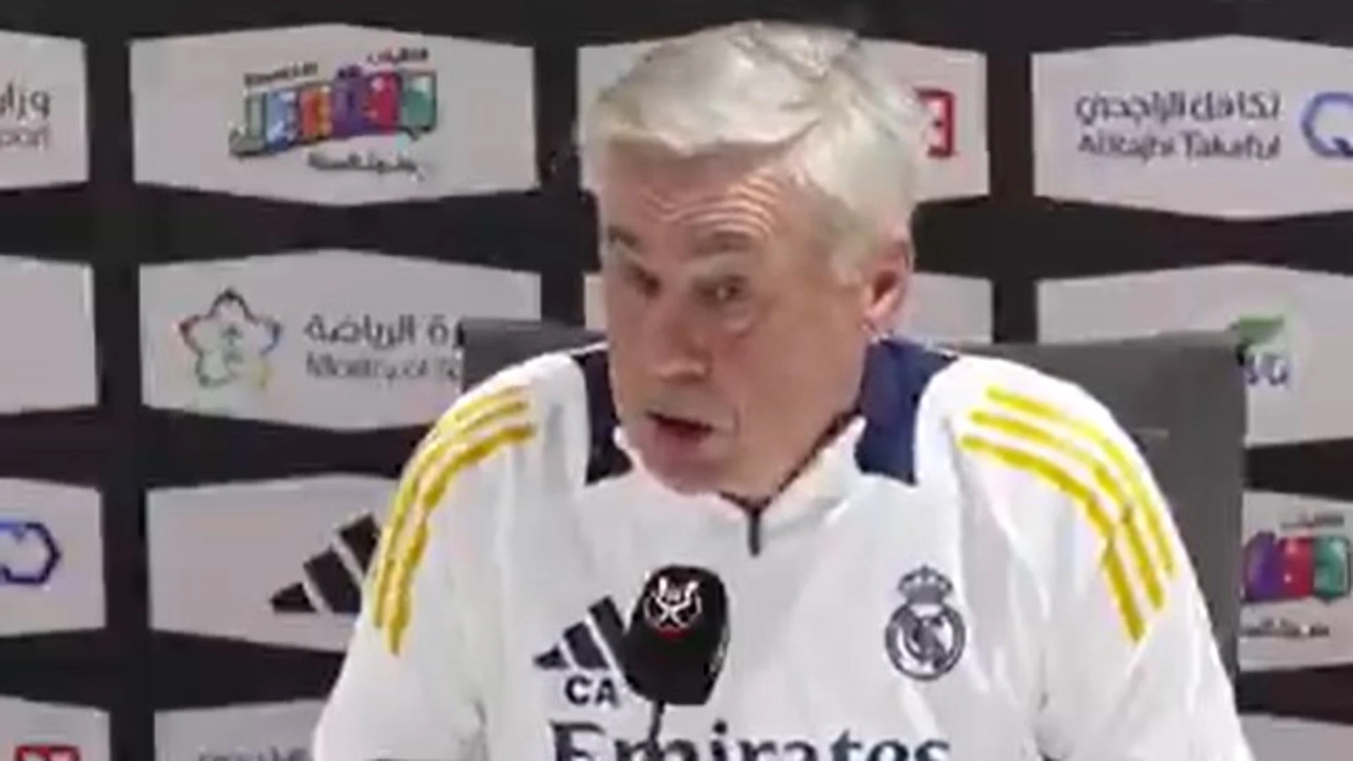 Carlo Ancelotti prepara la semifinal de la Supercopa contra el Mallorca