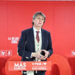 Carlos Martínez durante la rueda de prensa ofrecida en Soria