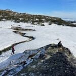 Ruta sobre la nieve en Alto Campoo