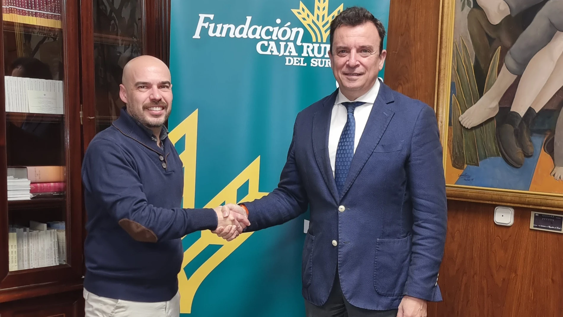 Emilio Ponce e Iván Regueira, durante la firma del acuerdo