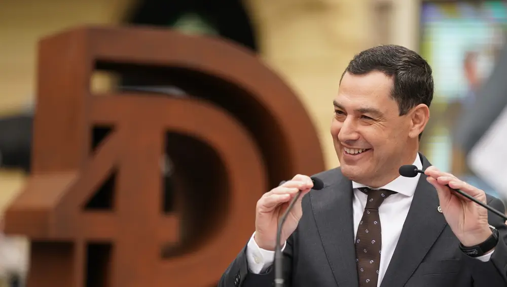 El presidente de la Junta de Andalucía, Juanma Moreno, en Córdoba