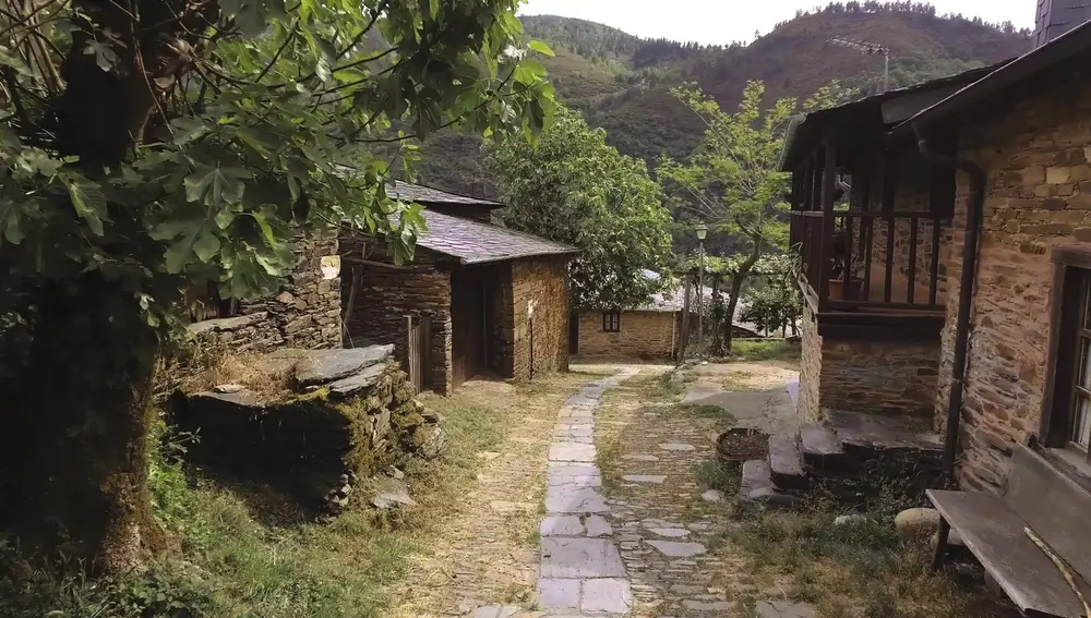 Interior de la aldea.