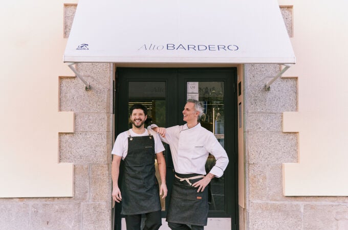 Los chefs León Bonasso y Pablo Paternostro. Restaurante Alto Bardero