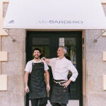 Los chefs León Bonasso y Pablo Paternostro. Restaurante Alto Bardero