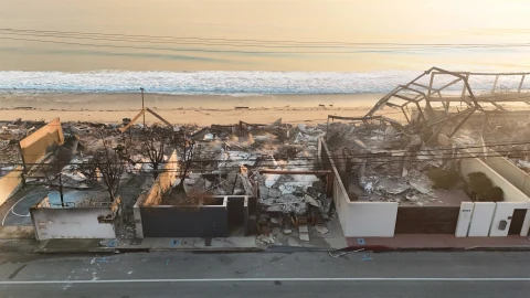 La casa de Paris Hilton, reducida a escombros por los incendios de Los Ángeles