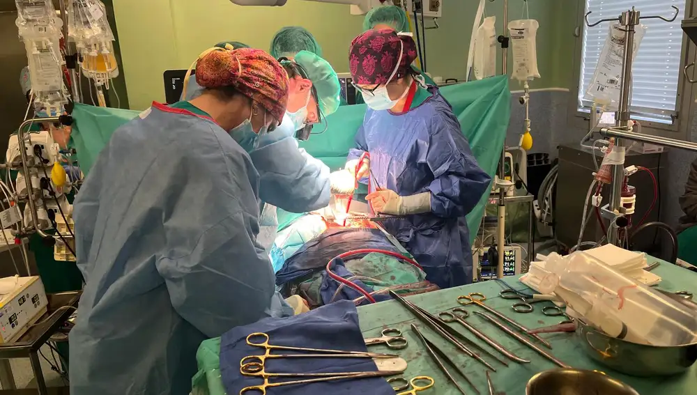 Trasplante de corazón realizado en el Hospital Universitario 12 de Octubre de Madrid