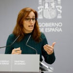 Rueda de prensa de la ministra de Sanidad, Mónica García