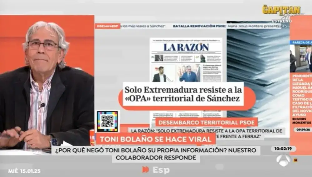 Toni Bolaño en 'Espejo Público'