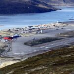 El aeropuerto internacional de Kangerlussuaq en Groenlandia