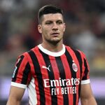 Luka Jovic con el Milan