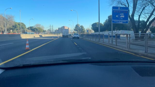 Primer día de obras en la A-5