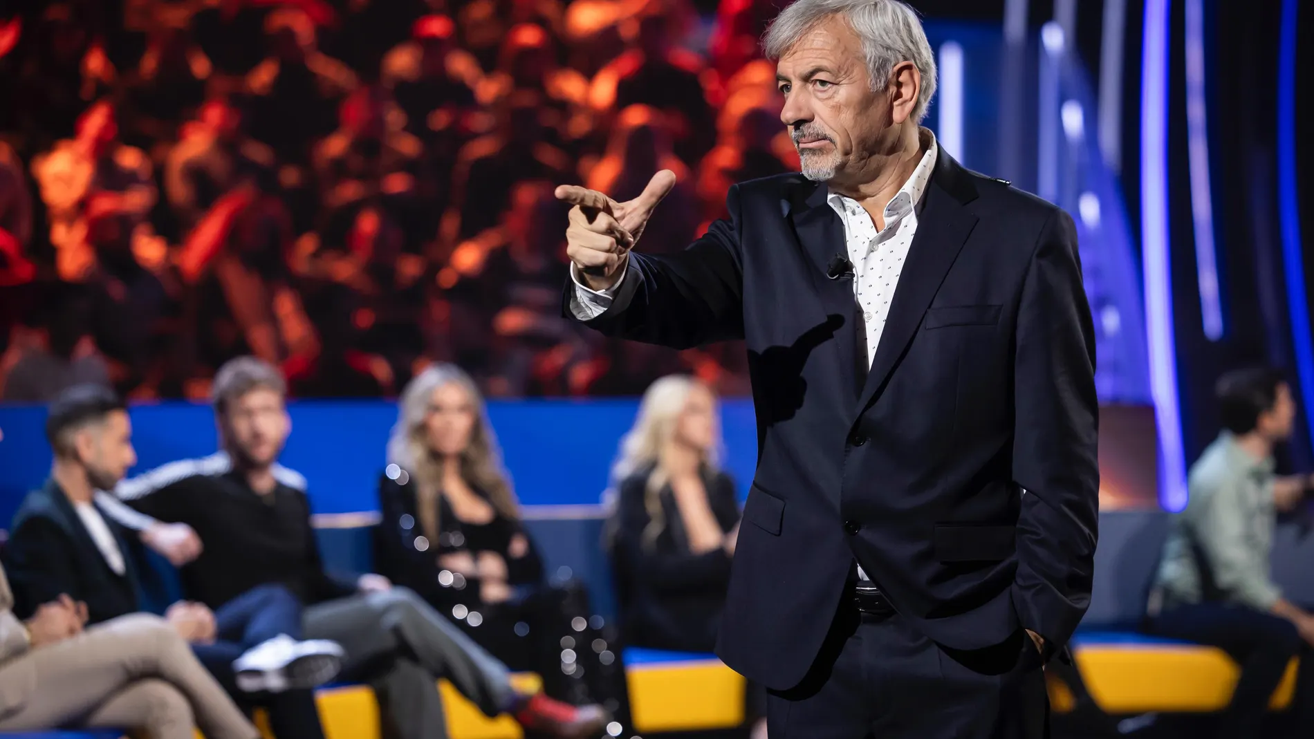 Carlos Sobera, presentador de 'GH Dúo 3', durante la cuarta gala del concurso de Telecinco