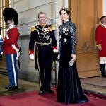 Denmark's Queen Mary and King Frederik arrive at the Royal Couple's New Year's reception and New Year's gala at Christian VII's Palace at Amalienborg Castle in Copenhagen, Denmark, 01 January 2025 (issued 02 January 2025). It is the royal couple's first New Year's reception and New Year's gala after the succession. (Dinamarca, Copenhague) EFE/EPA/Keld Navntoft DENMARK OUTDenmark's Queen Mary and King Frederik arrive at the Royal Couple's New Year's reception and New Year's gala at Christian VII's Palace at Amalienborg Castle in Copenhagen, Denmark, 01 January 2025 (issued 02 January 2025). It is the royal couple's first New Year's reception and New Year's gala after the succession. (Dinamarca, Copenhague) 