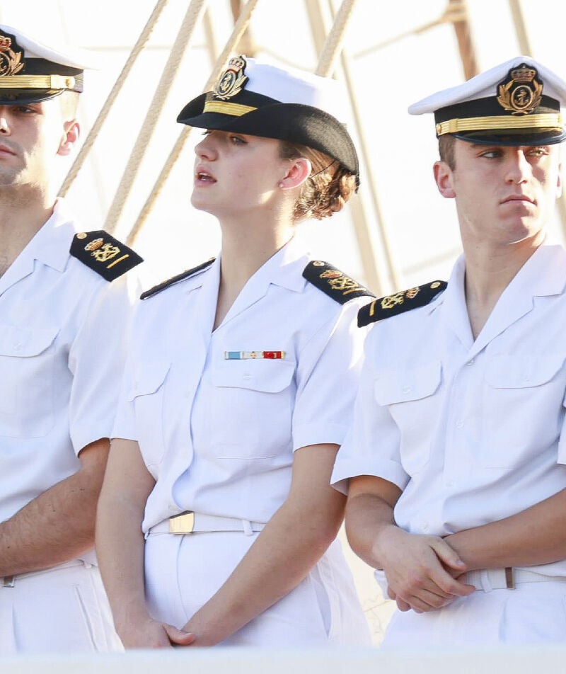 Detalle del uniforme de la Princesa Leonor.