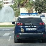 Vehículo de la Policía en Málaga