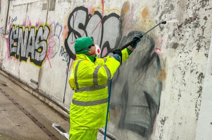 Galapagar.- Eliminados más de 7.000 grafitis en las calles de la localidad, cifra récord