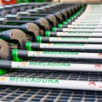 Carros de un supermercado de la cadena de alimentación Mercadona 