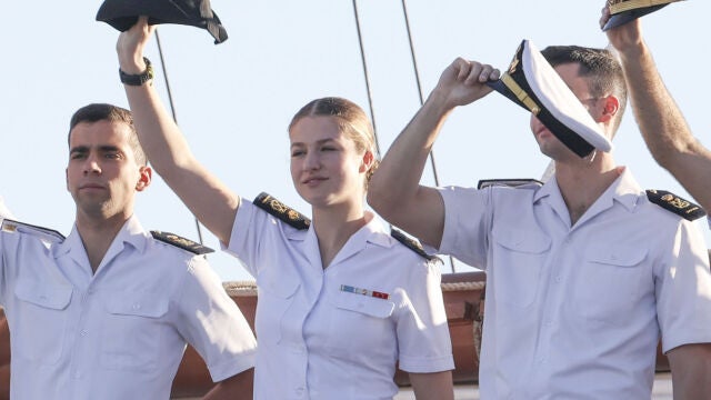 La princesa Leonor en el Juan Sebastián de Elcano 