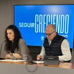 Cristina Cutanda y Manuel Villar, en la rueda de prensa de hoy de la Junta de Gobierno Local