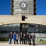 Los nuevos miembros del nuevo Consejo de Administración de CACVSA, de izquierda a derecha: Juan Alfonso Gil, Susana Pérez, Pilar Caro, Vicente Ordaz, Mº José Arambul, Gonzalo Romero, Rosalía Mayor i Julio Utrilla